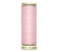 Lot De 5 Bobines 100m Fil 100% Polyester Gutermann Ref 788988 - Att 659 - Natte Rose