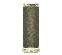 Lot De 5 Bobines 100m Fil 100% Polyester Gutermann Ref 788988 - Att 825 - Varech Foncé