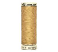 Lot De 5 Bobines 100m Fil 100% Polyester Gutermann Ref 788988 - Att 893 - Biscuit