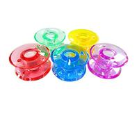 Lot de 5 bobines colorées en plastique pour machine à coudre Elna Excellence 580, 680, 720, 730 Pro