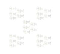 Lot de 5 bobines de fil standard pour pêche en plein air Transparent 2,5 x 2,8 cm