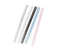Lot de 5 bobines de reliure à 30 anneaux pour carnet de notes, planificateur, 12 mm, 30 trous