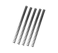 Lot de 5 bobines de reliure à 30 anneaux pour carnet de notes rechargeables, 12 mm, 30 trous, peigne de reliure pour notes d'étude