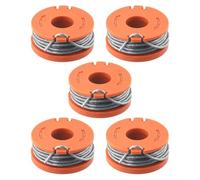 Lot de 5 bobines et fil de rechange en plastique pour débroussailleuse S1825CT S3630CT S3630CT2 pour modèles 18 V et 36 V, compatible avec les numéros de catalogue Argos 745/4477 et 867/1651