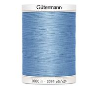 Lot De 5 Bobines Fil Polyester 1000m Gutermann Ref 701939 - Att 143 - Bleu Layette