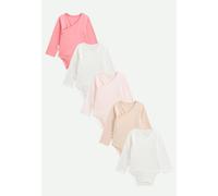 Petit Béguin - Lot de 5 Bodies bébé Manches Longues Ouverture croisée Louison