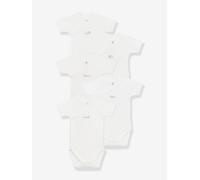 Lot de 5 bodies croisés manches courtes bébé blanc 6M(67CM)