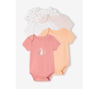 VERTBAUDET Lot de 5 bodies manches courtes bébé lot blanc 9M(71CM)