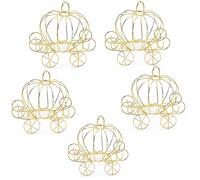 Lot de 5 boîtes à bonbons en forme de carrosse de Cendrillon pour Halloween, décoration de table, d'anniversaire, de mariage