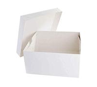 Lot de 5 Boîtes à Gâteaux Blanches, 30,5 cm de côté