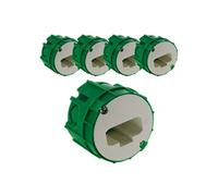 - Lot de 5 boîtes D pplique murs pleins Ø54mm - Vert