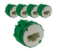 Lot de 5 boîtes DCL applique murs pleins Ø54mm - Vert - Blm