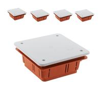 Zenitech - Lot de 5 boîtes dérivation à encastrer 92x92x45mm
