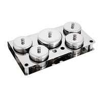 Lot de 5 boîtes de désinfection en acier inoxydable pour mini poudre et liquide