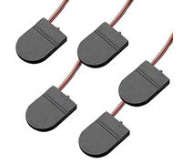 Lot de 5 boîtes de protection pour piles bouton CR2032 avec interrupteur marche/arrêt