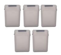 Lot de 5 boîtes de rangement en plastique pour disque dur IDE SATA 3,5"