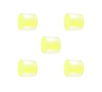 Lot de 5 boîtes de rangement portables faciles à utiliser pour ruban de gymnastique rythmique - Jaune - 7,2 x 6,4 cm