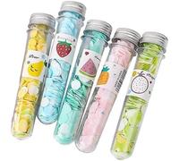 Lot de 5 boîtes de savon en papier jetables, multicolores, à confettis, flocons de savon pour le lavage des mains, disques de bain parfumés, papier mousse, savon, confettis, flocons lubrifiants pour