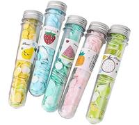 Lot de 5 boîtes de savon en papier jetables, multicolores, à confettis, flocons de savon pour le lavage des mains, disques de bain parfumés, papier mousse, savon, confettis, flocons lubrifiants pour