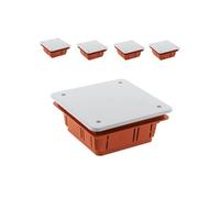Zenitech - Lot de 5 boîtes dérivation à encastrer 92x92x45mm