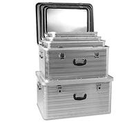 Lot de 5 boîtes en aluminium 27 l 69 l 101 l et 141 l