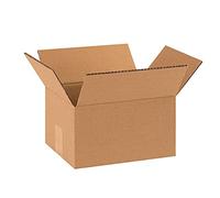 Lot de 5 boîtes en carton double vague Havane, 32 x 22 x 25 cm, emballage d'expédition en carton ondulé léger et résistant - Fabriqué en Italie