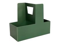 Lot de 5 boîtes en papier épais avec poignée for emballage, for thé au lait, café, gâteaux, bouquets fleurs, d'arrangement pour Douquet de Fleuriste(Green)