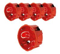 Lot de 5 boîtes placo Ø.85 P.40mm pour appareillage vis & griffes livré avec vis
