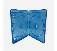Lot de 5 Boîtiers Amaray Doubles Blu-Ray - 15mm avec Pochette Extérieure - pour 2 Disques CD/DVD/Blu-Ray - Qualité Studio