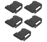 Lot de 5 boîtiers de Rangement pour Batterie 18 V (Noir)