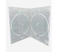 Lot de 5 boîtiers fins doubles transparents pour CD/DVD/Blu-ray avec dos fin de 7 mm