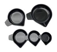 Lot de 5 bols de pesée légers en plastique pour des mesures précises des liquides et des poudres pour la maison, le commerce de détail et les laboratoires
