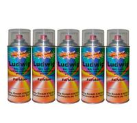Lot de 5 bombes de peinture auto 400 ml - Brillant RAL 2002 - Orange sanglante