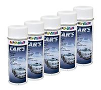 Lot de 5 bombes de peinture en spray Cars Dupli Color 651953 - Blanc mat - 400 ml