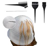 Lot de 5 bonnets à mèches multifonction et facile à utiliser, pour les amateurs de coloration des cheveux, les salons de coiffure et les familles