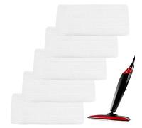 Lot de 5 Bonnette Nettoyeur Vapeur: HOMURY Bonnettes Microfibre Lingettes Remplacement, Durable Réutilisable Nettoyeur Vapeur Housses de Vadrouille pour Nettoyeur Vapeur Vileda Steam XXL (Blanc)