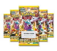 Lot de 5 boosters Forces Temporelles Wild Force Coréenne | Authentifié TCYM | Cartes Pokémon Coréennes | Packs Booster Pokémon Forces Temporales | Pokémon Scarlet et Violet