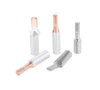 Lot de 5 bornes de Transition à Broches Ouvertes en cuivre-Aluminium C45 for disjoncteur DZ47, Broches en cuivre for photovoltaïque, Fil en Aluminium(GTLA-10-square Lines)