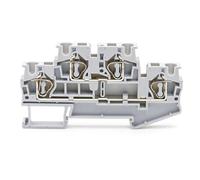 Lot de 5 borniers for rail DIN STTB-4, connecteurs électriques à double couche, connexion à ressort, conducteurs de fils