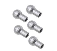 Lot de 5 bouchons de joint de câble métallique de 5 mm et terminal à œillets, pièces de poulie en acier inoxydable compatibles avec les équipements de fitness domestiques et commerciaux, design