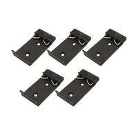 Lot de 5 boucles de rail de guidage DIN 35 mm pour adaptateur de montage sur rail C45 Clips en alliage d'aluminium pour une installation sécurisée de circuit imprimé Oxydation Sablage 26 mm et 43 mm