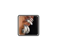 Lot de 5 boucles d'oreilles créoles plaquées or pour femme, grosses boucles d'oreilles géométriques polies, simples, punk, cadeaux de fête, Large, Métal, Pas de gemme