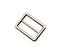 Lot de 5 boucles métalliques à trois points réglage for sangles sac, anneaux carrés, accessoires for la maroquinerie, sacs dos et bandoulières(Color 1,16mm)