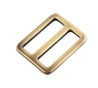 Lot de 5 boucles réglage plates en métal à trois points (25/38 mm) for sacs et sangles bagages(Color 2,38mm)