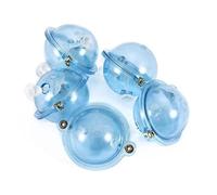 Lot de 5 bouées de pêche en plastique ABS de 25 mm, appâts d'alimentation assistée, flotteur de positionnement, accessoires de pêche en mer en plein air, bleu