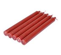 Lot de 5 Bougies Chandelier "Essentiel II" 19cm Rouge Rouge G