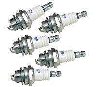 Lot de 5 bougies d'allumage de rechange pour débroussailleuses et tronçonneuses - Remplace Bosch WSR6F Bosch 0242240846 Champion RCJ6Y Dolmar 965603014 NGK BPMR6A NGK BPMR7A Stihl 11104007005