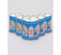 Lot de 5 Bougies Juives Casher Commémoratives 24 Heures - Veilleuses Yahrzeit pour Yom Kippour, Bougies de Souvenir à Longue Durée, Commémoration, Anniversaire de Décès, Hommage aux Défunts