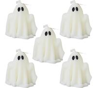 Lot De 5 Bougies Parfumées d'halloween À Motif, Bougies D'aromathérapie, Bougies Décoratives en Cire Faites À Main pour Maison Table