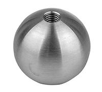 Lot de 5 boules en acier inoxydable avec filetage M18 et demi-trou, 3 à 10 mm (M18 x 5 mm)